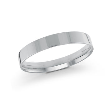 3mm 14k White Gold Wedding Band