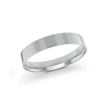 4mm 14k White Gold Wedding Band