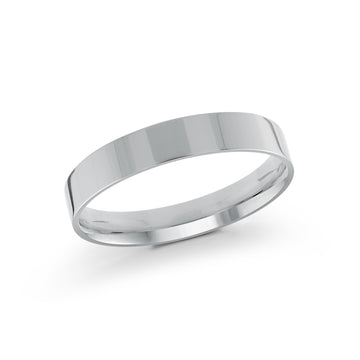 4mm 14k White Gold Wedding Band