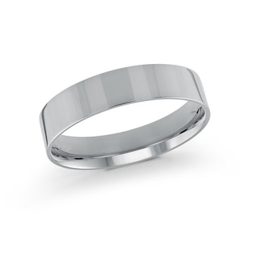 5mm 14k White Gold Wedding Band