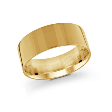9mm 14k Yellow Gold Wedding Band