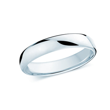 4.5mm 14k White Gold Wedding Band