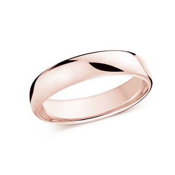5.5mm 14k Rose Gold Wedding Band