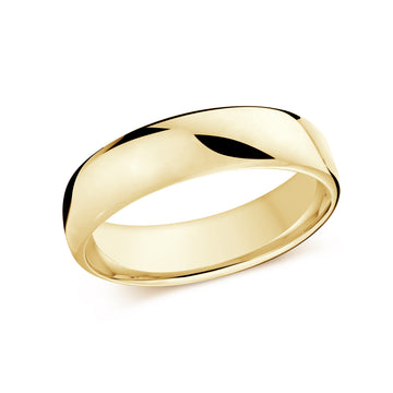 6.5mm 14k Yellow Gold Wedding Band