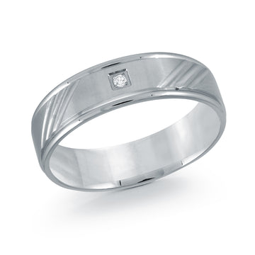 7mm 14k White Gold Wedding Band