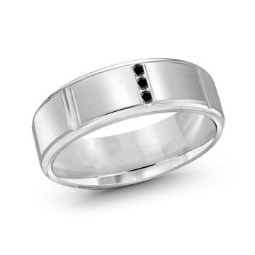 7mm 14k White Gold Wedding Band