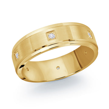 7mm 14k Yellow Gold Wedding Band