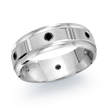 7mm 14k White Gold Wedding Band
