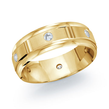 7mm 14k Yellow Gold Wedding Band