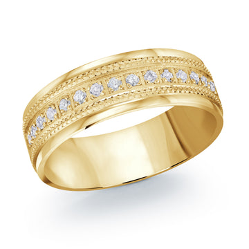 7mm 14k Yellow Gold Wedding Band