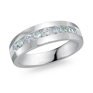 6mm 14k White Gold Wedding Band