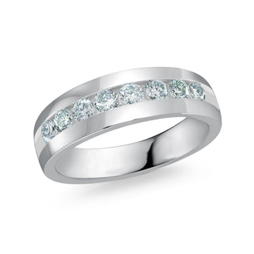 6.5mm 14k White Gold Wedding Band