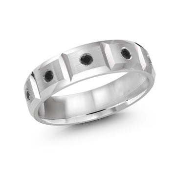 6mm 14k White Gold Wedding Band