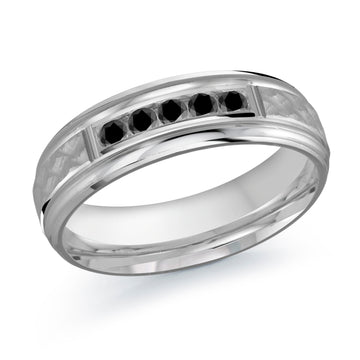 7mm 14k White Gold Wedding Band