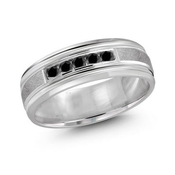 7mm 14k White Gold Wedding Band