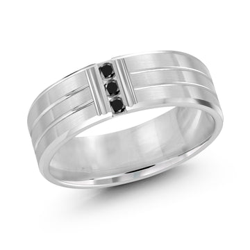 7mm 14k White Gold Wedding Band