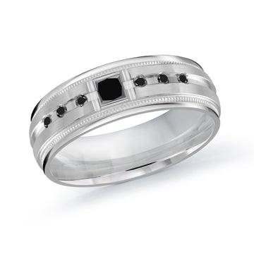 7mm 14k White Gold Wedding Band