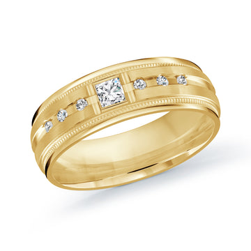 7mm 14k Yellow Gold Wedding Band