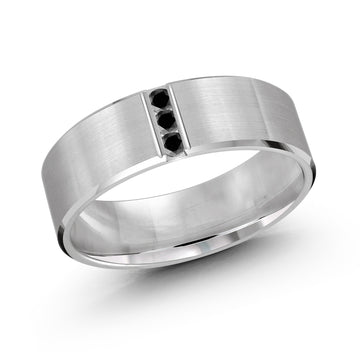 7mm 14k White Gold Wedding Band
