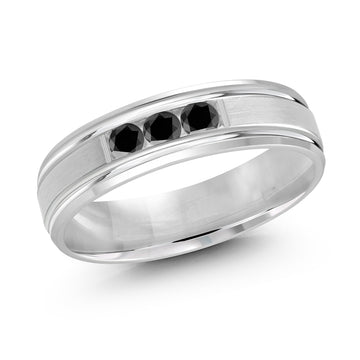 6mm 14k White Gold Wedding Band