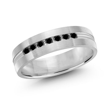 6mm 14k White Gold Wedding Band