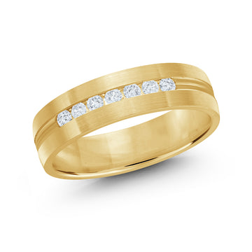 6mm 14k Yellow Gold Wedding Band
