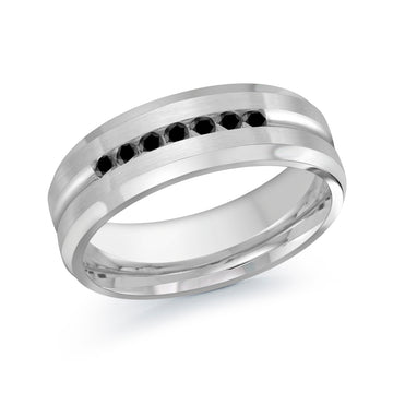 7mm 14k White Gold Wedding Band