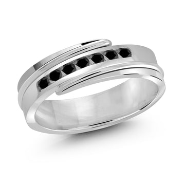 7mm 14k White Gold Wedding Band