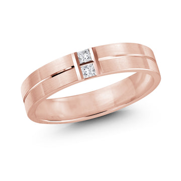 5mm 14k Rose Gold Wedding Band
