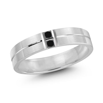 5mm 14k White Gold Wedding Band