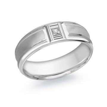 7mm 14k White Gold Wedding Band