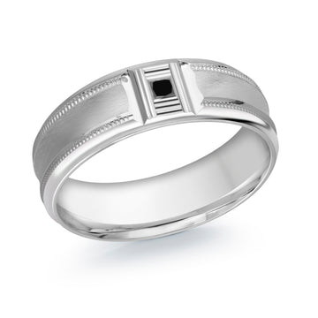 7mm 14k White Gold Wedding Band