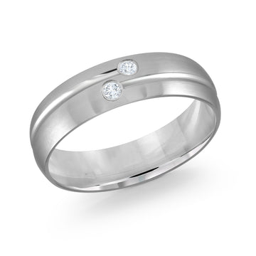 7mm 14k White Gold Wedding Band