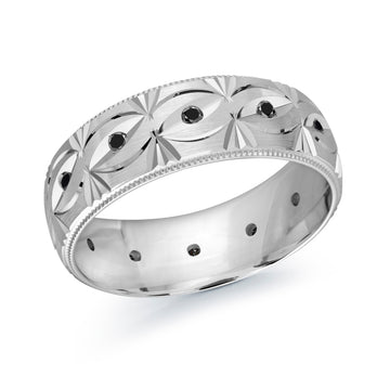 7mm 14k White Gold Wedding Band