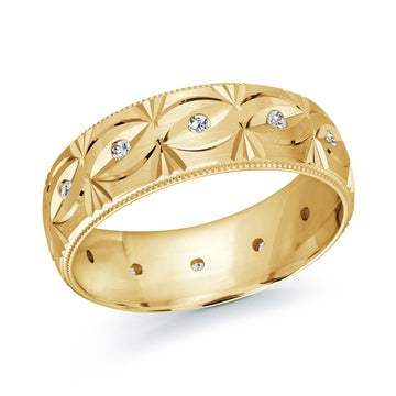 7mm 14k Yellow Gold Wedding Band