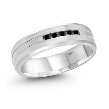 7mm 14k White Gold Wedding Band