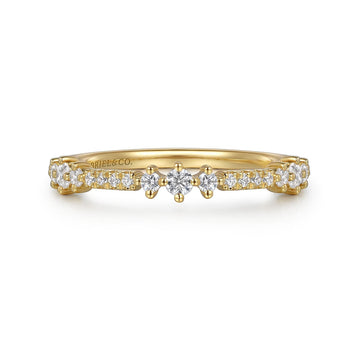 14K Yellow Gold Diamond Ladies Ring