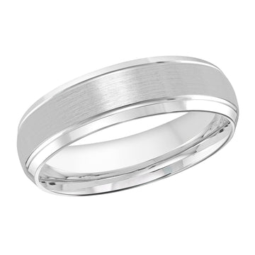 6mm 14k White Gold Wedding Band