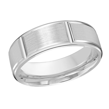 7mm 14k White Gold Wedding Band