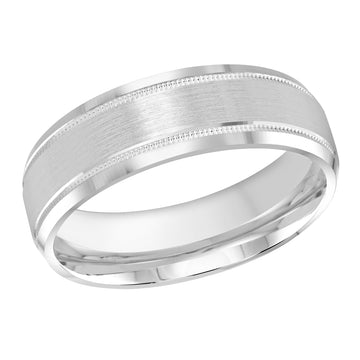 7mm 14k White Gold Wedding Band