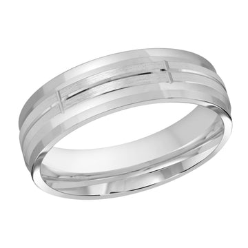 6mm 14k White Gold Wedding Band