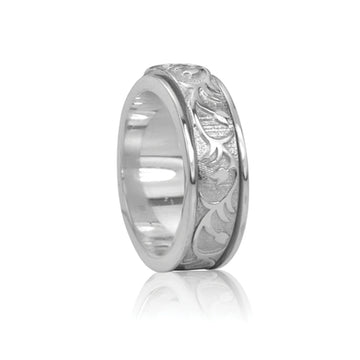 Sterling Silver Rose Meditation Ring - Pure Intentions