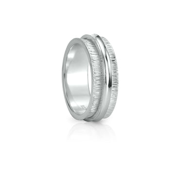 Sterling Silver Meditation Ring - Treasure