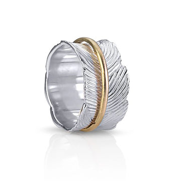 Eden Meditation Ring - Sterling Silver & Gold