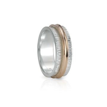 Desire Meditation Ring - Sterling Silver & Rose Gold