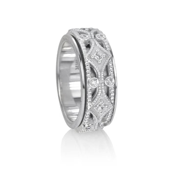 Sacred Sterling Silver Meditation Ring