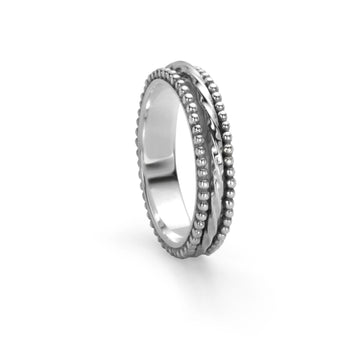 Chakra Stackable Sterling Silver Meditation Ring