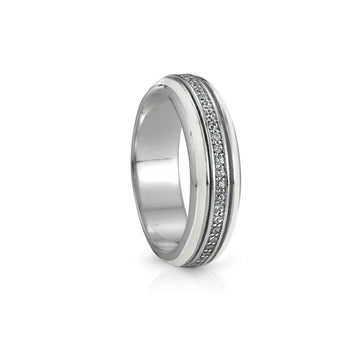 Oasis Sterling Silver Meditation Ring - Versatile Style