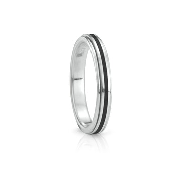 Shanti Sterling Silver Meditation Ring - Versatile Design