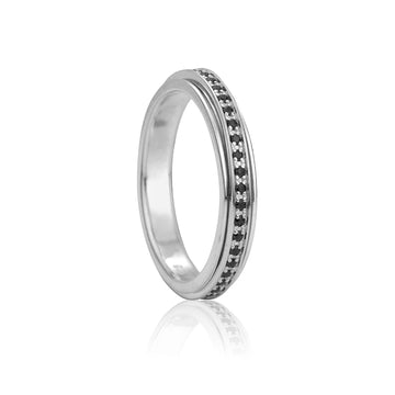 Eclipse Sterling Silver Meditation Ring
